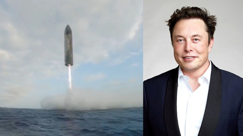 SpaceX Starship video: એલોન મસ્કે શેર કર્યો દુર્લભ વીડિયો, સ્પેસએક્સ સ્ટારશિપ પાણીમાં ઉતર્યું