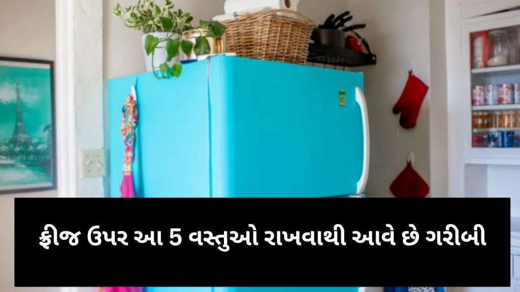વાસ્તુ ટિપ્સ: ફ્રીજ ઉપર આ 5 વસ્તુઓ રાખવાથી ઘરમાં આવે છે ગરીબી, જાણો વાસ્તુ શાસ્ત્ર શું કહે છે
