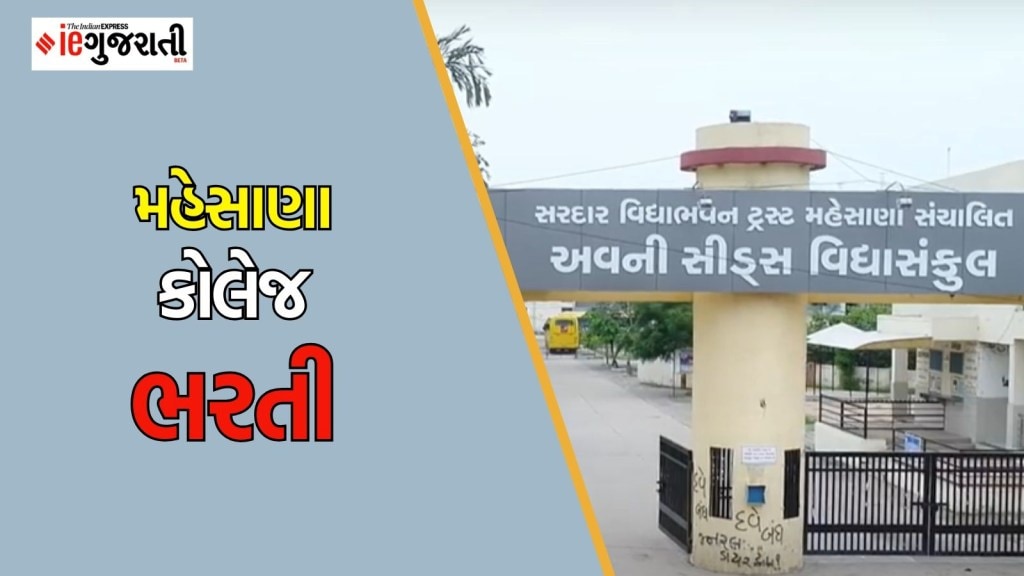મહેસાણામાં ભરતી : મ્યુનિસિપલ આર્ટ્સ એન્ડ અર્બન બેંક સાયન્સ કોલેજમાં નોકરી મેળવવાની તક, અહીં વાંચો બધી માહિતી મહેસાણામાં ભરતી : મ્યુનિસિપલ આર્ટ્સ એન્ડ અર્બન બેંક સાયન્સ કોલેજમાં નોકરી મેળવવાની તક, અહીં વાંચો બધી માહિતી