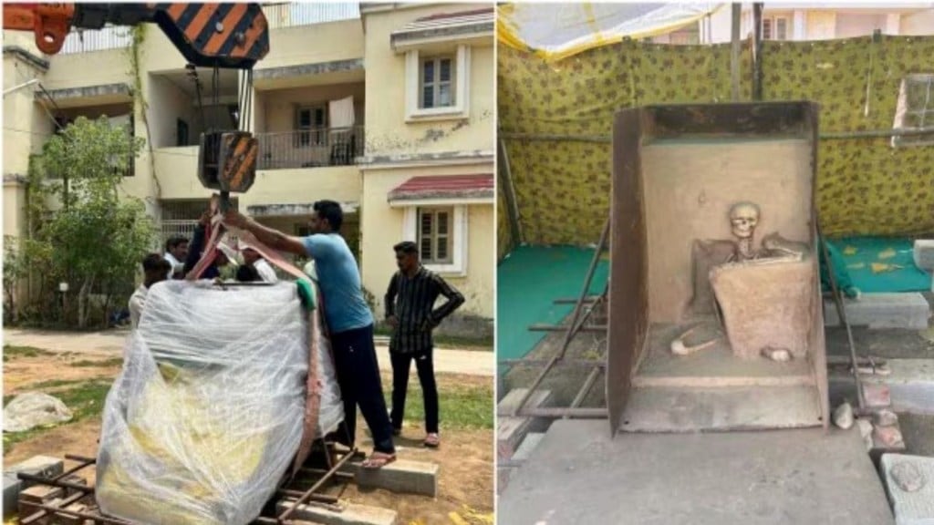 1,000 વર્ષથી વધુ જૂના માનવ હાડપિંજરને વડનગરમાં નવું ‘ઘર’ મળ્યું 1,000 વર્ષથી વધુ જૂના માનવ હાડપિંજરને વડનગરમાં નવું ‘ઘર’ મળ્યું