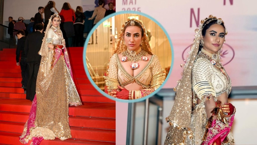 Cannes 2025: કાન્સના રેડ કાર્પેટ પર PM મોદીની તસવીરો વાળો નેકલેસ પહેરીને પહોંચી અભિનેત્રી Cannes 2025: કાન્સના રેડ કાર્પેટ પર PM મોદીની તસવીરો વાળો નેકલેસ પહેરીને પહોંચી અભિનેત્રી