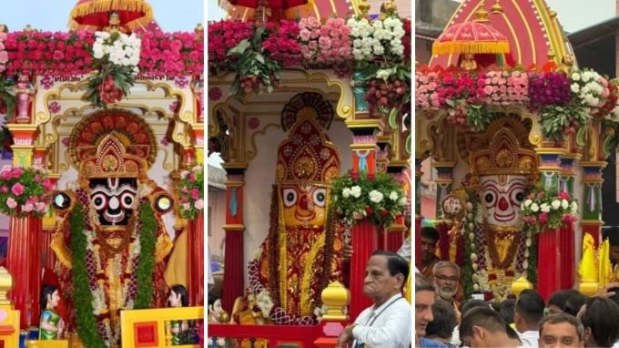 <strong>Jagannath Rath Yatra 2025 Date : વર્ષ 2025માં જગન્નાથ રથયાત્રા ક્યારે છે?</strong><br>ભગવાન જગન્નાથજીની રથયાત્રા અષાઢ સુદ બીજ તિથિ પર યોજાય છે. આ વખતે હિંદુ પંચાગ અનુસાર 27 જૂન, 2025 શુક્રવારના રોજ જગન્નાથ રથયાત્રા યોજાશે. પુરી ઉપરાંત ભારતના ઘણા શહેરોમાં જગન્નાથ રથયાત્રા નીકળે છે. જેમા અમદાવાદની રથયાત્રા પણ પ્રસિદ્ધ છે. (Photo: Social Media)