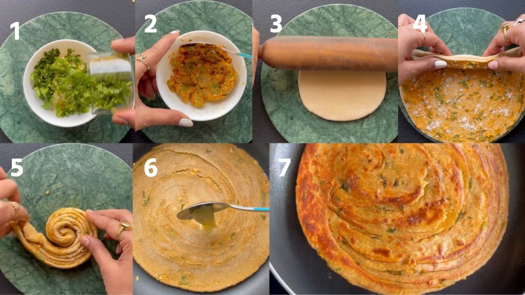 how to make lachha paratha