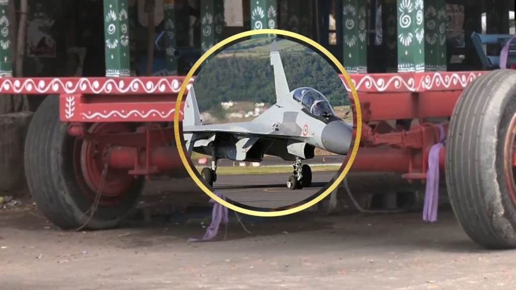 કોલકાતામાં ઇસ્કોન દ્વારા ભગવાન જગન્નાથના રથમાં લગાવાયા સુખોઈ જેટના ટાયર