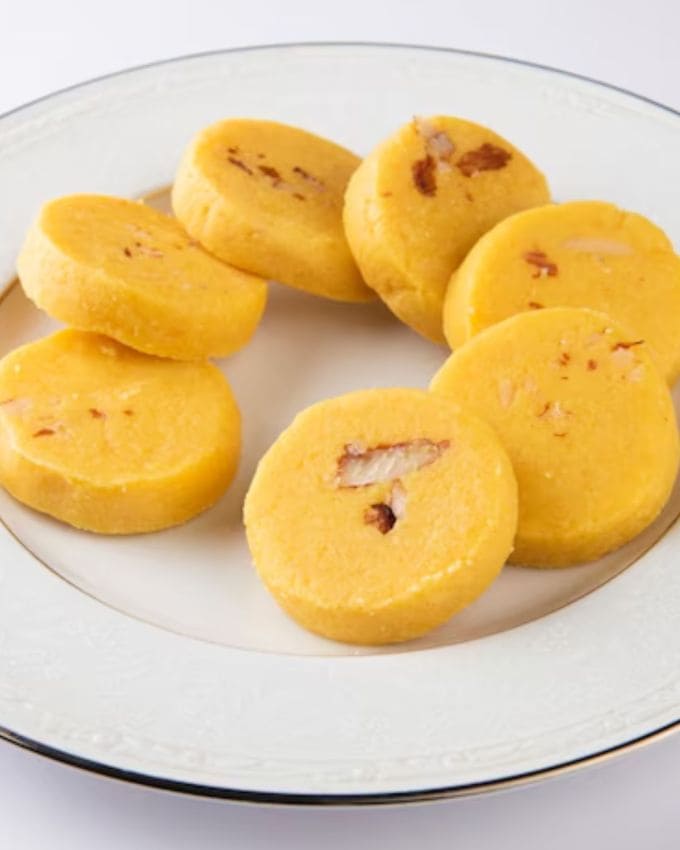 <strong>દૂધ પેંડા રેસીપી </strong>: 1 લિટર ફેટ દૂધ, 1/2 કપ સુગર (સ્વાદ મુજબ), 1 ચમચી ઘીની જરૂર પડે છે. એક જાડી કડાઈમાં દૂધ ગરમ કરવા મૂકો. દૂધને ઉકાળો અને ધીમા તાપે સતત હલાવતા રહો જેથી તે તળિયે ચોંટી ન જાય.દૂધ ઘટ્ટ થઈને અડધું થાય ત્યાં સુધી ઉકાળો, તેમાં ખાંડ ઉમેરો અને ખાંડ ઓગળી જાય અને મિશ્રણ વધુ ઘટ્ટ થાય ત્યાં સુધી હલાવતા રહો.