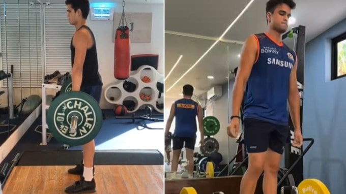 <strong>Arjun Tendulkar Fitness Diet </strong>: ભારતીય ક્રિકેટ ઈતિહાસમાં સચિન તેંડુલકરનું નામ હંમેશા માટે સુવર્ણ અક્ષરે લખાશે. સચિન તેંડુલકરના પુત્ર અર્જુન તેંડુલકરે પણ પોતાની મહેનત અને સમર્પણથી લોકોની નજરમાં એક અલગ જ જગ્યા બનાવવાનું શરૂ કરી દીધું છે. અર્જુને 2018માં ભારતીય અંડર-19 ટીમ તરફથી ડેબ્યૂ કર્યું હતું અને ત્યાર બાદ તેણે મુંબઈ તરફથી ટી-20 ક્રિકેટ રમવાનું શરૂ કર્યું હતું. ત્યારબાદ ગોવા માટે રણજી ટ્રોફીમાં પોતાની પહેલી જ મેચમાં સદી ફટકારીને તે ચર્ચાનો વિષય બન્યો હતો. (Photo : arjuntendulkar24/insta)