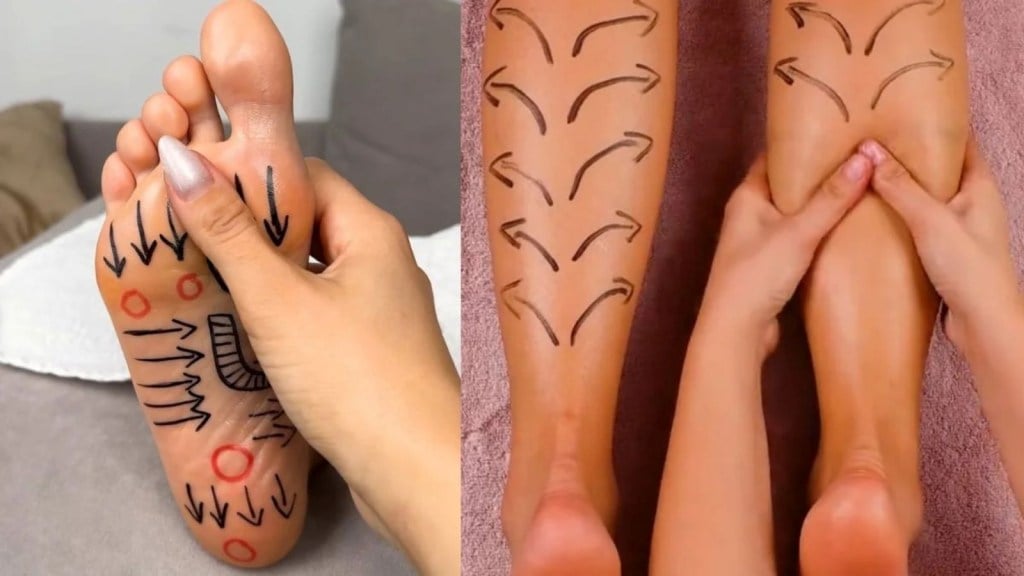 રાત્રે સૂતા પહેલા આ રીતે પગની માલિશ કરો, આખા દિવસનો તણાવ અને થાક થશે દૂર રાત્રે સૂતા પહેલા આ રીતે પગની માલિશ કરો, આખા દિવસનો તણાવ અને થાક થશે દૂર