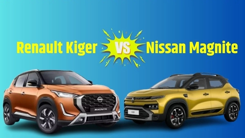 Renault Kiger vs Nissan Magnite: રેનો કાઇગર ફેસલિફ્ટ કે નિસાન મેગ્નાઇટ કઈ કાર સારી? કિંમતથી લઈને ફિચર્સ વિશે જાણો બધું