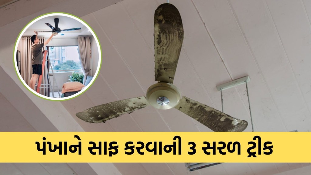 પંખા પર જામેલી ગંદકી મિનિટોમાં થઈ જશે સાફ, વધારે મહેનત કરવાની જરૂર નથી