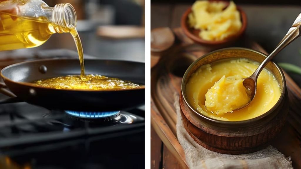 Ghee Or Oil Which Is Healthy For Cooking | ઘી અને તેલ માંથી સ્વાસ્થ્ય માટે શું વધુ સારું?