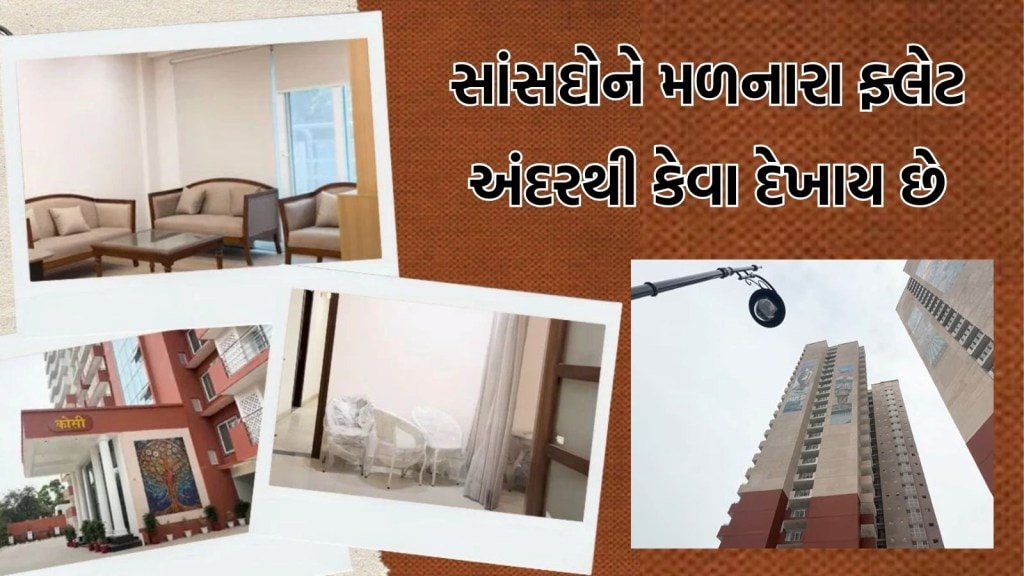 VIDEO: અંદરથી કેવા દેખાય છે સાંસદોને મળનારા નવા ફ્લેટ, દરેક ફ્લોર પર 5 બેડરૂમવાળા બે એપાર્ટમેન્ટ