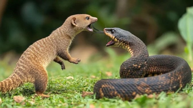 <strong>Snakes Mongooses Fight</strong> : સાપ અને નોળિયા વચ્ચેની દુશ્મનાવટ સદીઓથી જિજ્ઞાસાનો વિષય રહી છે. લોકવાયકાઓ, વાર્તાઓ અને કહેવતોમાં આ અનોખી દુશ્મનાવટનો ઉલ્લેખ કરવામાં આવ્યો છે. પરંતુ એવું કેમ છે કે સાપ અને નોળિયો સામસામે આવતાની સાથે જ મૃત્યુ સુધીની લડાઈ શરૂ થાય છે? આ દુશ્મનાવટ ફક્ત દેખાડો માટે નથી, પરંતુ તેમના જીવન રક્ષા સાથે જોડાયેલી છે. (Photo Source: Freepik)