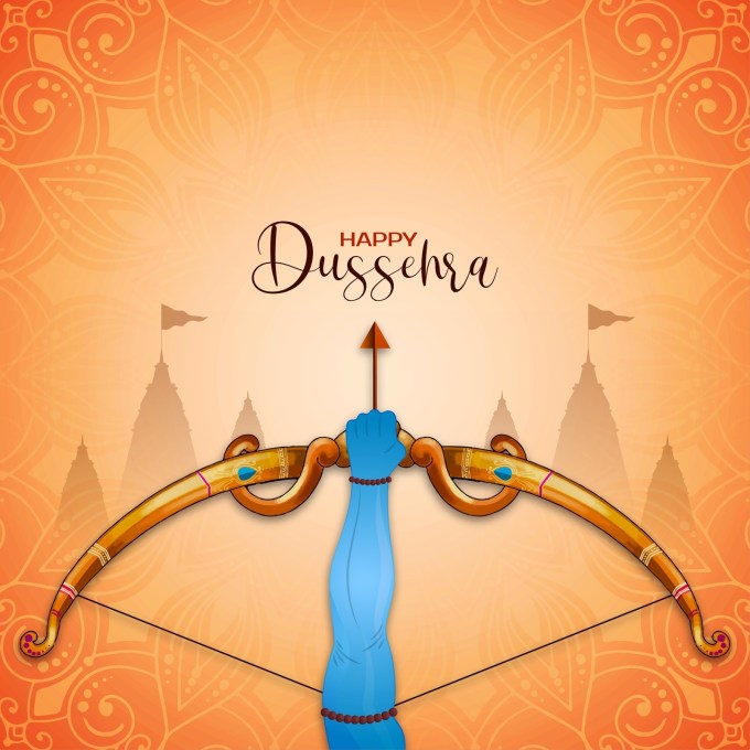 <strong>Happy Dussehra 2025 Wishes and Messages : હેપ્પી દશેરા શુભેચ્છા સંદેશ</strong><br>દશેરા એટલે નવરાત્રીનો છેલ્લો દિવસ. આસો સુદ દસમ તિથિ પર દશેરાનો તહેવાર ઉજવાય છે. હિન્દુ ધર્મમાં દશેરાનું અનેરું મહત્વ છે. આ દિવસે ભગવાન શ્રીરામે રાક્ષણ રાવણનો વધ કર્યો હતો, આથી તેને વિજયાદશમી પણ કહેવાય છે. દશેરા, વિજયાદશમીનો તહેવાર અધર્મ પર ધર્મનો, અસત્ય પર સત્યનો અને પાપ પર પુણ્યના વિજયનો દિવસ છે. દશેરા પર રાવણ દહન કરવાની પરંપરા છે, જે વ્યક્તિની અંદર રહેતા કામ, મોહ, મદ અને લોભનો નાશ કરવાની પ્રેરણા આપે છે. અહીં દશેરા વિજયાદશમી શુભેચ્છા સંદેશ આપ્યા છે, જે તમારા પ્રિયજનોને મોકલી આ દિવસને યાદગાર બનાવી શકાય છે. (Photo: Freepik)