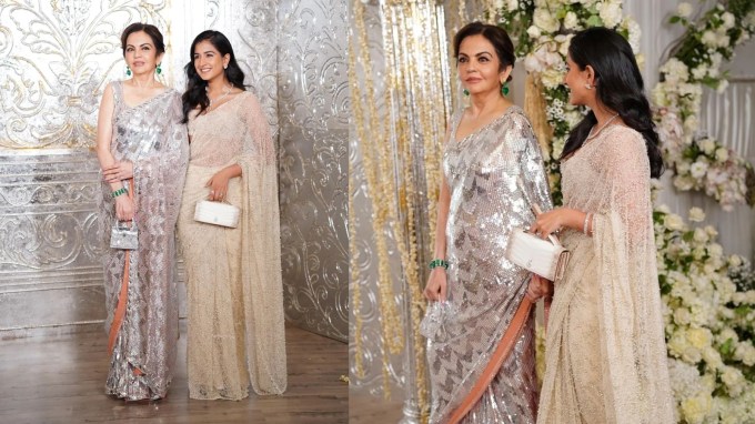 દિવાળી નજીક આવતાની સાથે જ બોલીવુડ અને બિઝનેસ જગતમાં દિવાળી પહેલા પાર્ટીઓની શ્રેણી શરૂ થઈ ગઈ છે. ફેશન અને ગ્લેમરની દુનિયામાં હંમેશા હેડલાઇન્સમાં રહેતી નીતા અંબાણીએ મનીષ મલ્હોત્રાની ભવ્ય પાર્ટીમાં પોતાની ભવ્ય દિવાળી પાર્ટી સાથે શો પોતાની તરફ ખેંચી લીધો હતો. (Photo Source: The Indian Express)