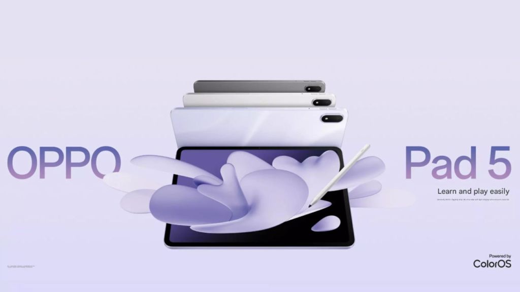 મોટી બેટરી અને ડિસ્પ્લે સાથે Oppo Pad 5 લોન્ચ, કલર ટેમ્પરેચર સેન્સર જેવા એડવાન્સ ફીચર્સ