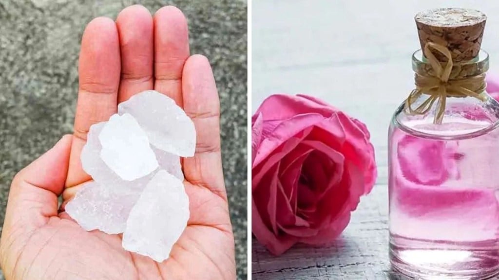 ચહેરા પર કેવી રીતે લગાવવું ગુલાબજળ અને ફટકડી? આ રીતે ચમકી ઉઠશે