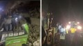 landslide hits bus in himachal pradesh