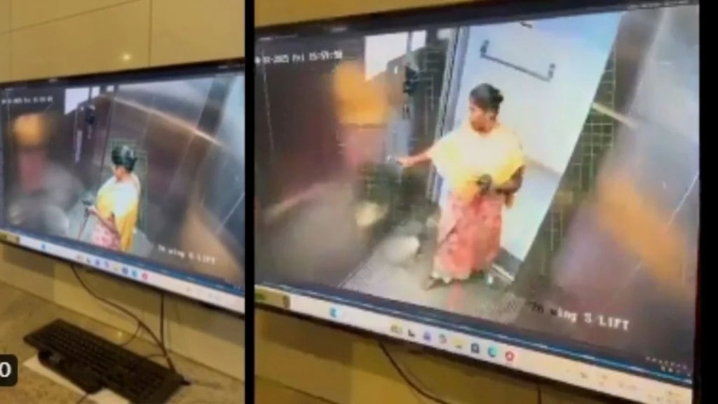 મહિને ₹.23,000 પગાર લેતી મહિલાએ પાલતુ કૂતરાને લિફ્ટમાં પછાડી-પછાડીને મારી નાખ્યો; CCTV ફૂટેજ વાયરલ