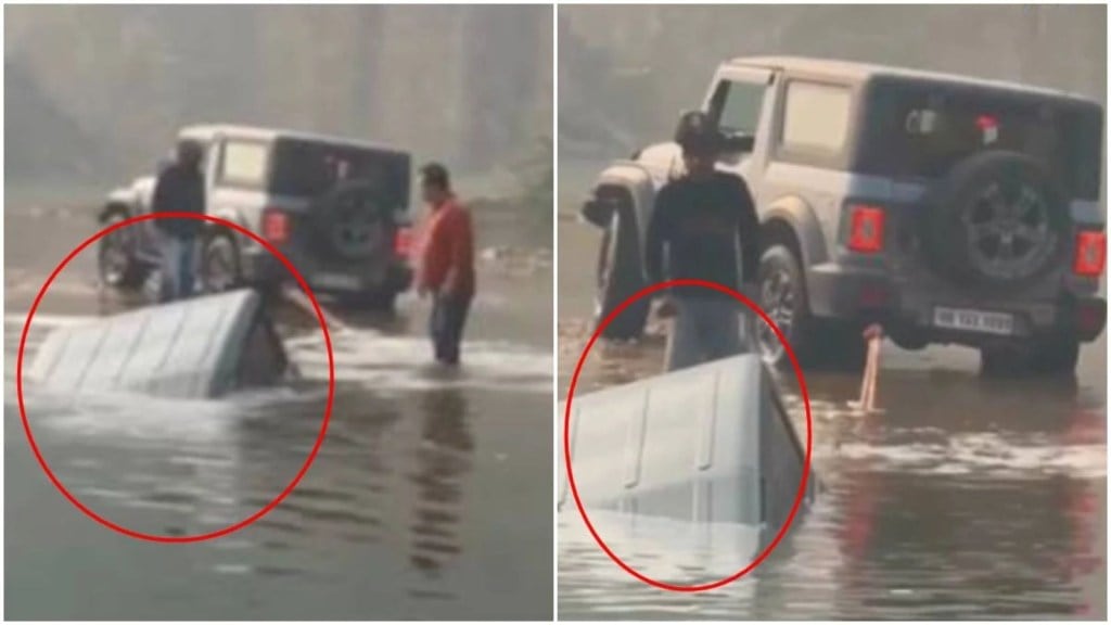 ઓફ-રોડ એડવેન્ચર મોંઘુ પડ્યું, થાર તળાવમાં ડૂબી; વાયરલ વીડિયો જોઈ તમે ચોંકી જશો