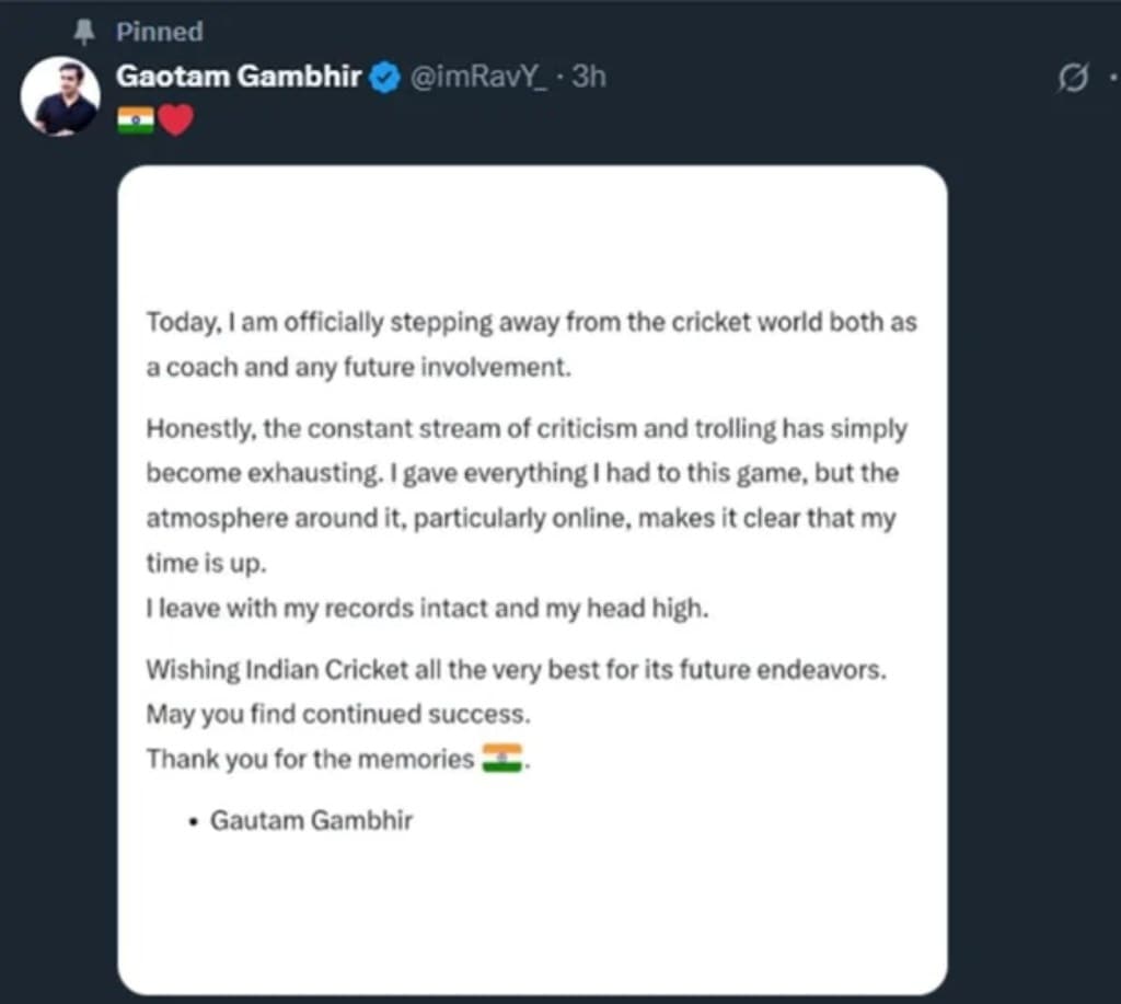 Gautam Gambhir, Team India,