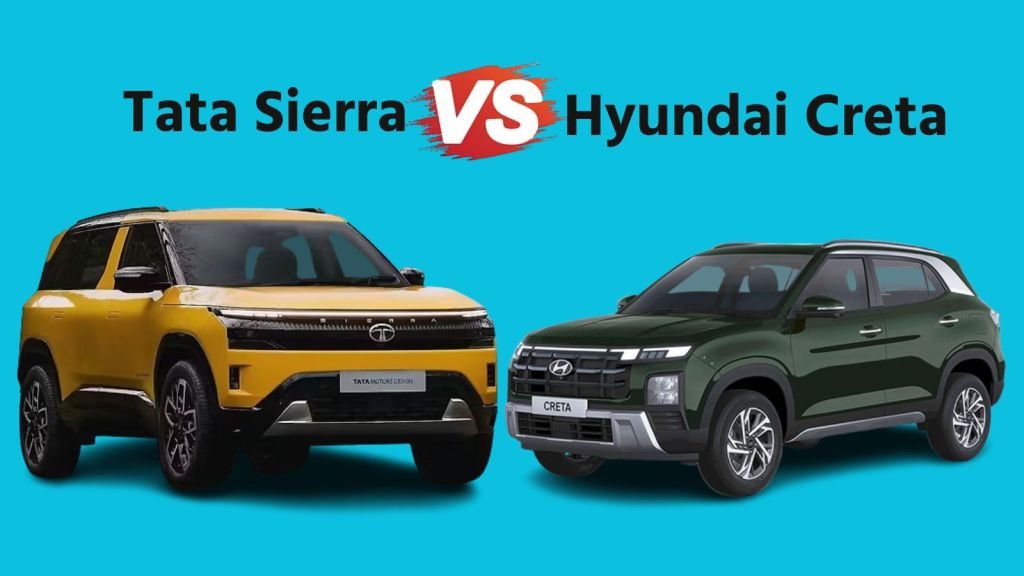 Tata Sierra vs Hyundai Creta : ટાટા સિએરા કે હ્યુન્ડાઇ ક્રેટા કઇ SUV કાર કિંમત, સેફ્ટી ફીચર્સ અને એન્જિન મામલે દમદાર છે?