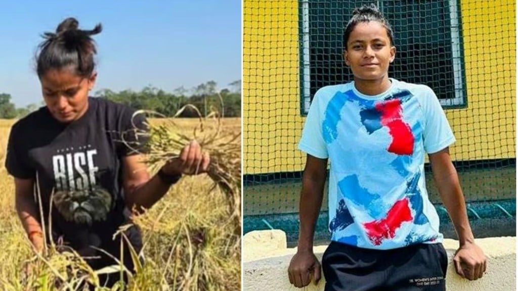 વર્લ્ડ કપ ટીમમાં સામેલ હતી, ખેતરમાં ડાંગર કાપતા ફોટો થયો હતો વાયરલ, હવે WPLમાં રહી અનસોલ્ડ